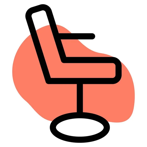 Krzesło Biurowe Przymocowanym Biurkiem — Wektor stockowy