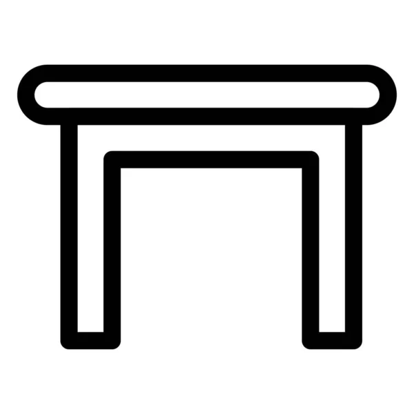Kompakter Tisch Für Kleine Räume — Stockvektor