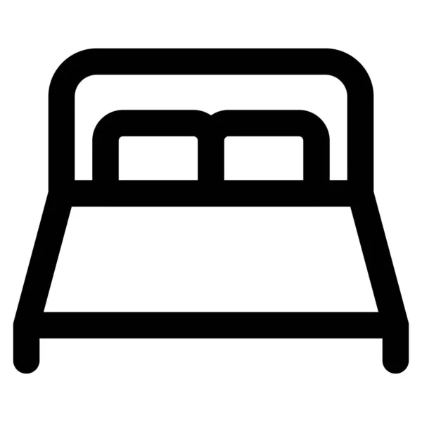 Спальний Диван Сперма Ліжко Маленьких Кімнат — стоковий вектор