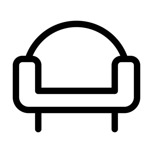 Elegante Sofá Confortável Poltrona —  Vetores de Stock
