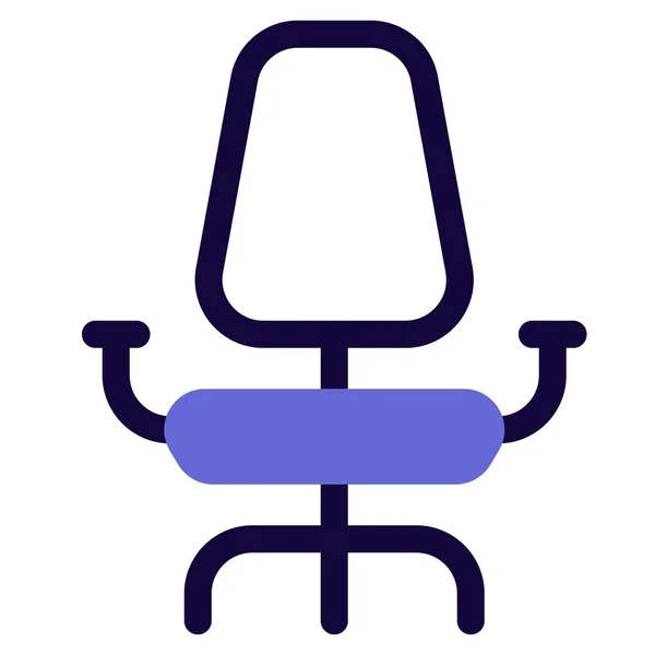 Wysoki Fotel Aby Poprawić Postawę Podczas Siedzenia — Wektor stockowy