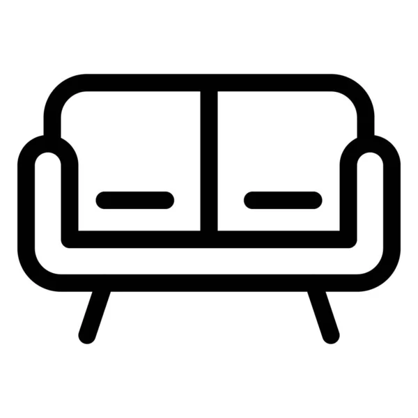 舒适的沙发 可容纳多人 — 图库矢量图片