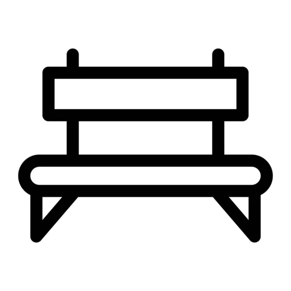 Bench Kursi Kayu Panjang Untuk Beberapa Orang - Stok Vektor