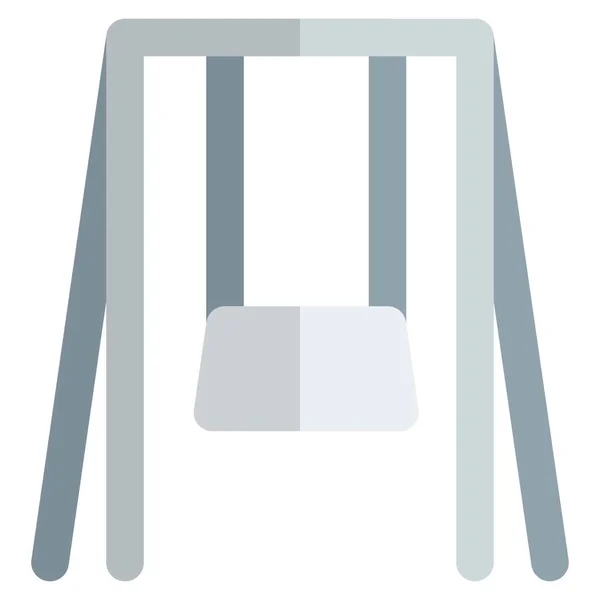 Balançoire Porche Assise Simple Pour Les Enfants — Image vectorielle