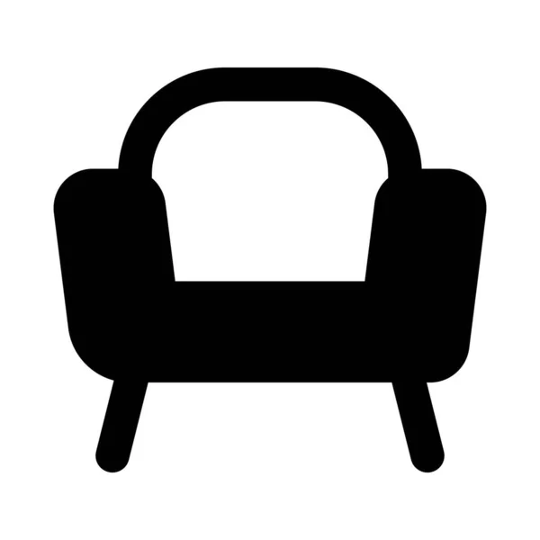 Krzesło Częściami Bocznymi Podtrzymywania Broni — Wektor stockowy