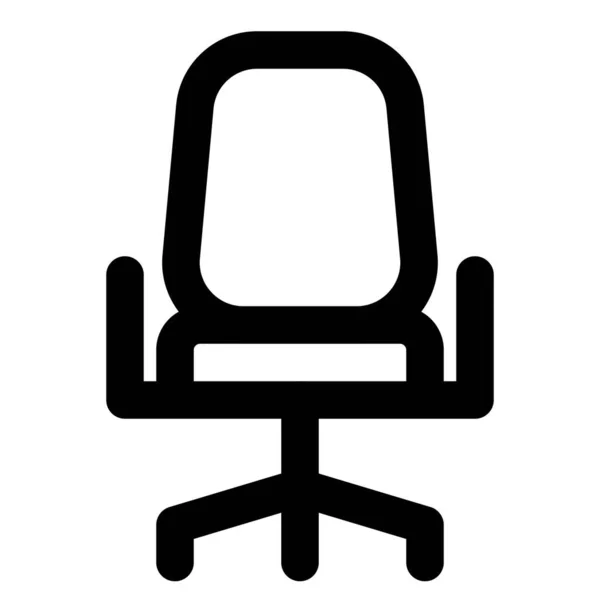 Ergonomiczne Krzesło Biurowe Relaksu Związanego Pracą — Wektor stockowy
