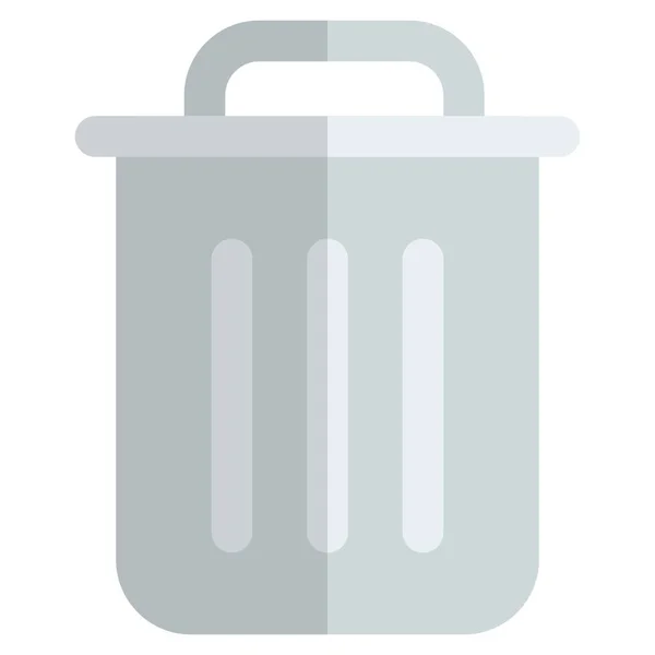 Mülleimer Nutzen Müll Entsorgen — Stockvektor