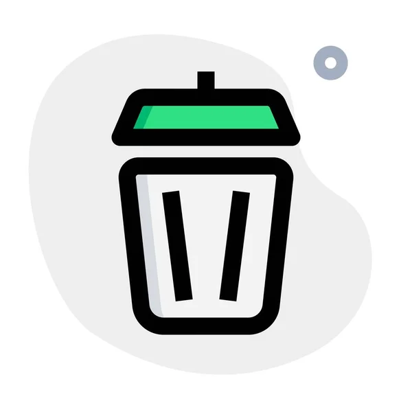 Waste Basket Garbage Disposal — Stock Vector