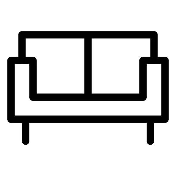 Couch Juga Dikenal Sebagai Sofa - Stok Vektor