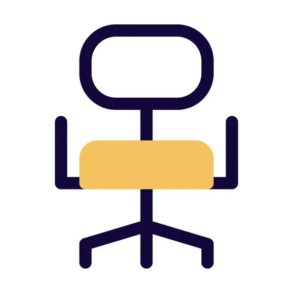 Moderner Sessel Als Büromöbel — Stockvektor