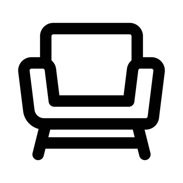 Καρέκλα Βραχίονες Στήριξης Πλευρικά Μέρη — Διανυσματικό Αρχείο