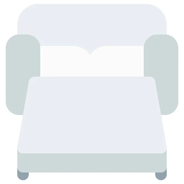 Convertible Sofa Cum Bed Narrow Space — Stok Vektör