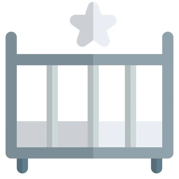 stock vector Infant bed or portable bassinet.