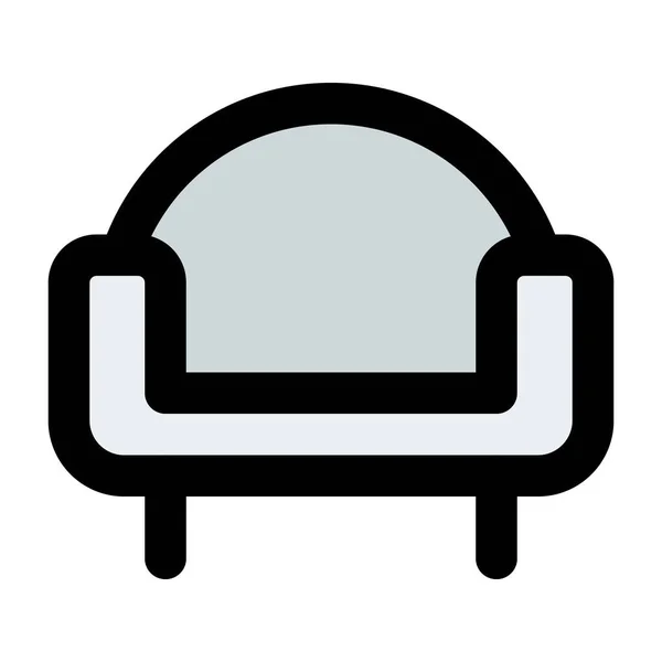 舒适舒适的沙发或扶手椅 — 图库矢量图片