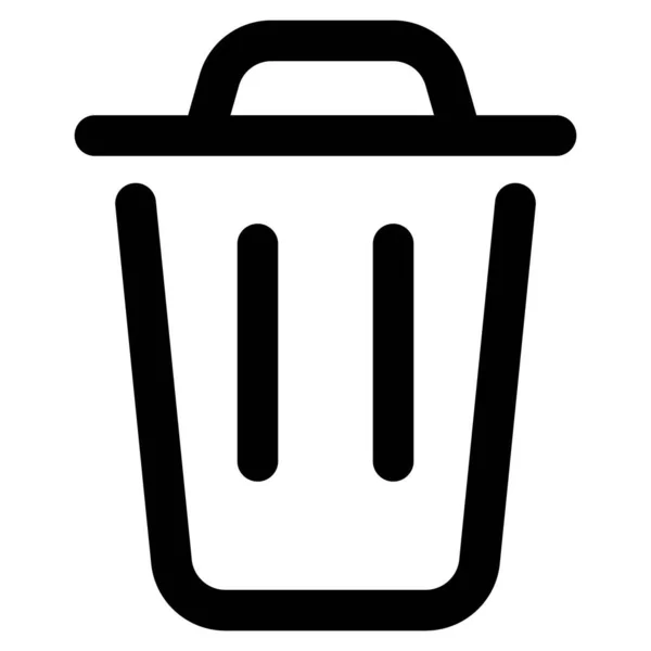 Odpadkový Koš Likvidaci Odpadu — Stockový vektor