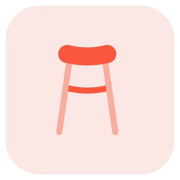 Bar Stool Type Long Chair — Stock Vector