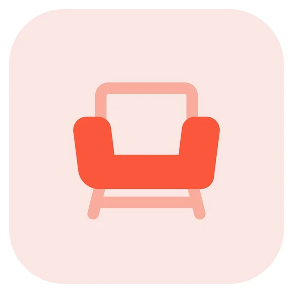 Stuhl Mit Stützarmen Oder Seitenteilen — Stockvektor