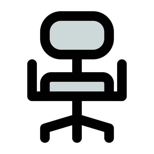 オフィス家具として使用される現代のアームチェア — ストックベクタ