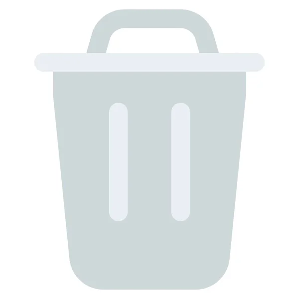 Trash Can Disposing Waste — Stock Vector