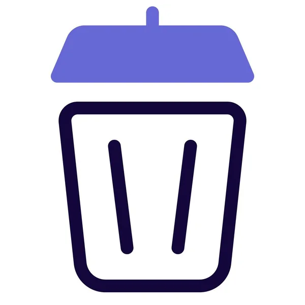 Cesta Lixo Para Descarte Lixo — Vetor de Stock