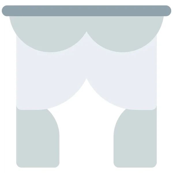 典雅典雅的窗帘或落幕 — 图库矢量图片