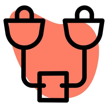 Dekor için koridora çift lamba yerleştirildi