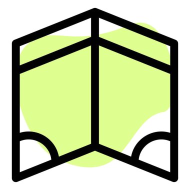 Gizlilik için ekranı katlamak veya bölmek için kullanılır.