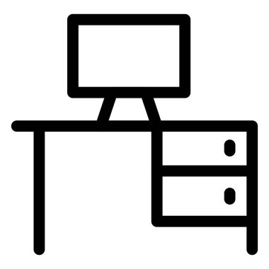 Masaüstü yan çekmecede, tahta masa..