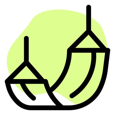 Hamaklar sık sık kumsalda kullanılır..