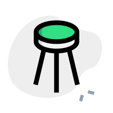 Kafelerde sıkça kullanılan minderli dışkı.