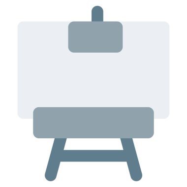 Easel, resim yapmak için kullanılan bir tripod..