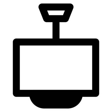 Ampul donanımlı tavan armatürü.