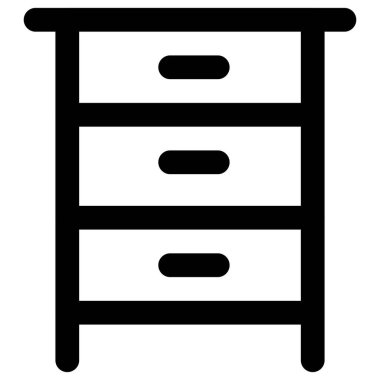 Birden fazla çekmeceli ahşap dolap..