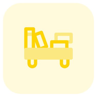 Hesap tutmak için duvarla birleştirilmiş raf.