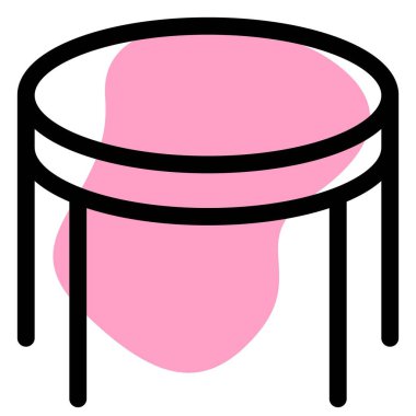 Oturma alanına yerleştirilmiş kahve masası..