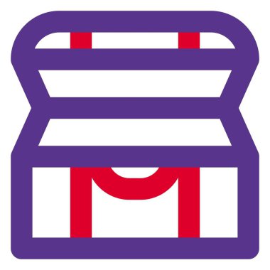 Eski ahşap göğüs açık yaktı.