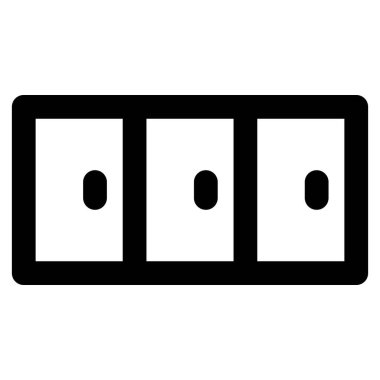 Duvara monte edilmiş dolap veya ahşap dolap.