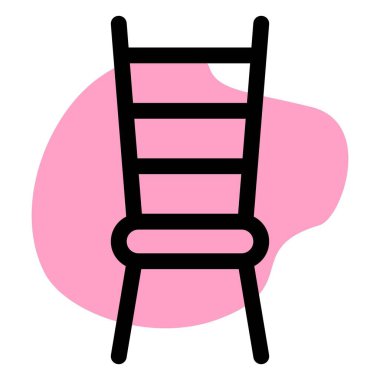 Geleneksel bir şekilde merdiven arkası sandalye.