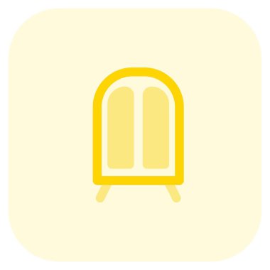 Elbise depolamak için gardırop.