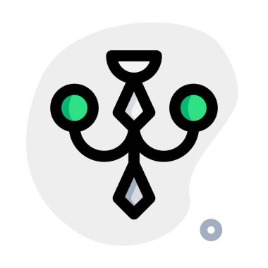 Antika avize ya da kolye tarzı ışık.