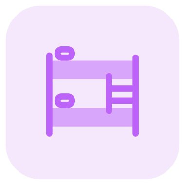 Çocuklar için çift katlı yatak.