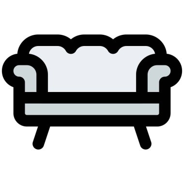 Yastıklı rahat bir kanepe.