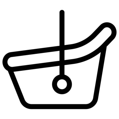 Yeni doğan için sallanan bir beşik.