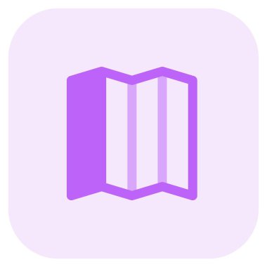 Oda ayırıcı olarak kullanılan katlama ekranı.