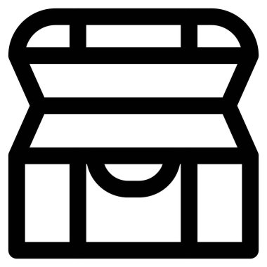 Eski ahşap göğüs açık yaktı.