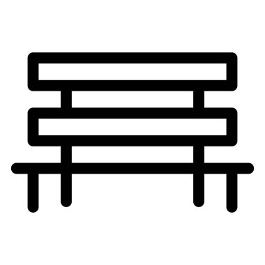 Dinlenmek için kullanılan uzun sıralı bank.