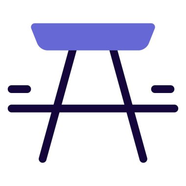 Piknik masası olarak kullanılan esnek mobilyalar.