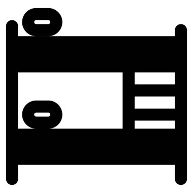 Çocuklar için çift katlı yatak.