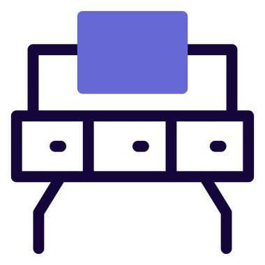 Birkaç çekmeceden oluşan kibir seti