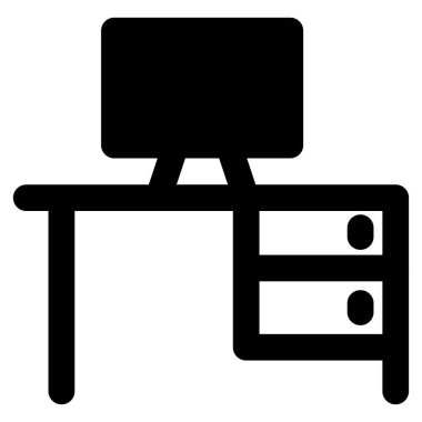 Masaüstü yan çekmecede, tahta masa..